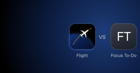 The Flight app mark beside Focus To-Do: the cover of “Flight vs Focus To-Do: timer, tasks or both?”