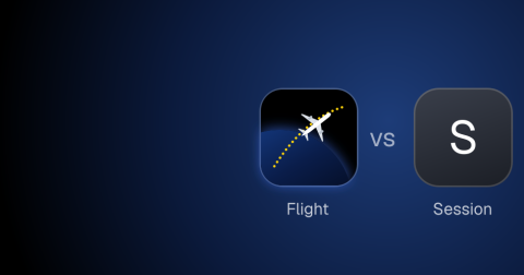 The Flight app mark beside Session: the cover of “Flight vs Session: Mac focus app or any browser?”